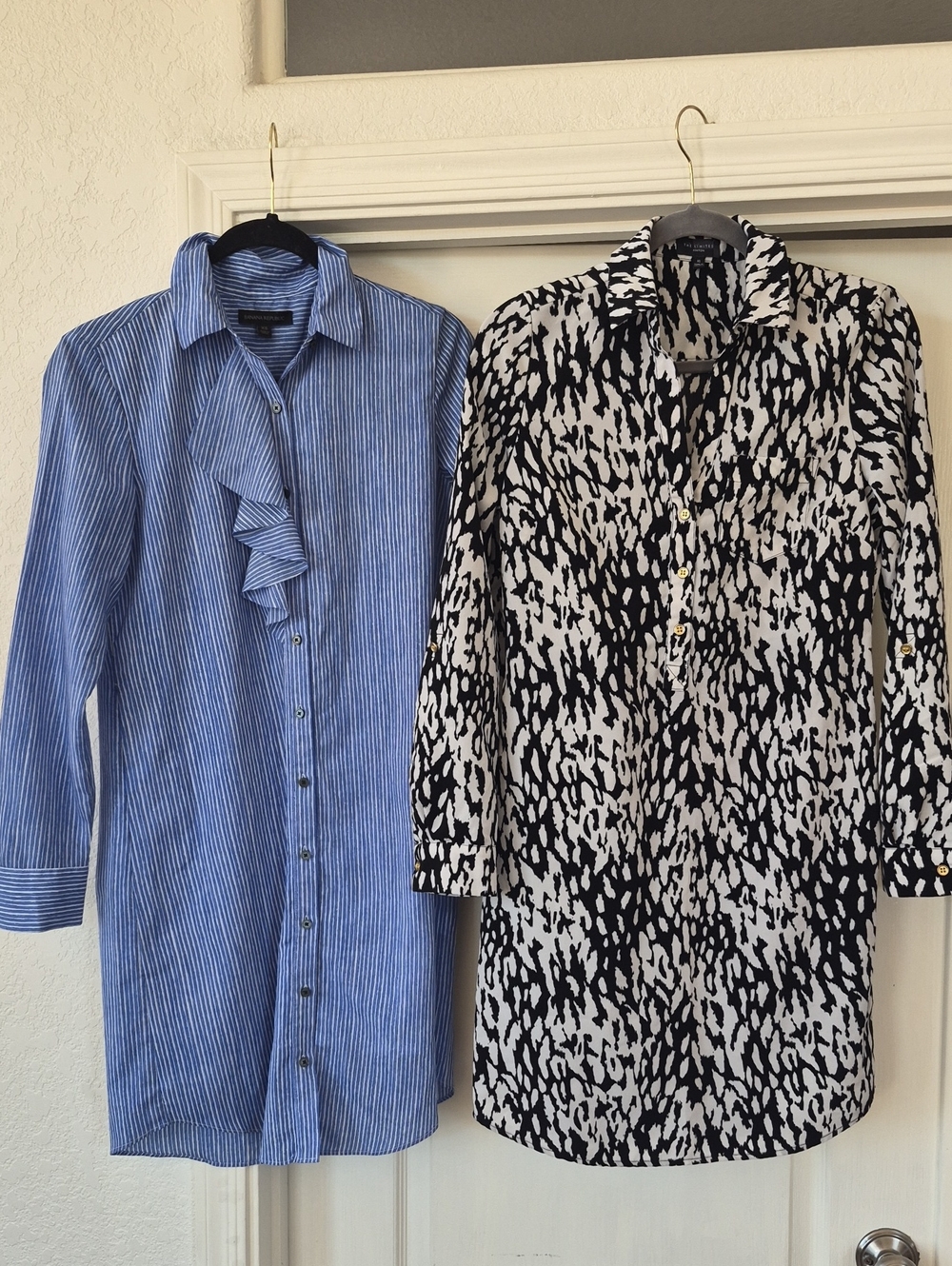 Banana Republic & The Limited Long Sleeve Shirt Dress Sz Xsmall